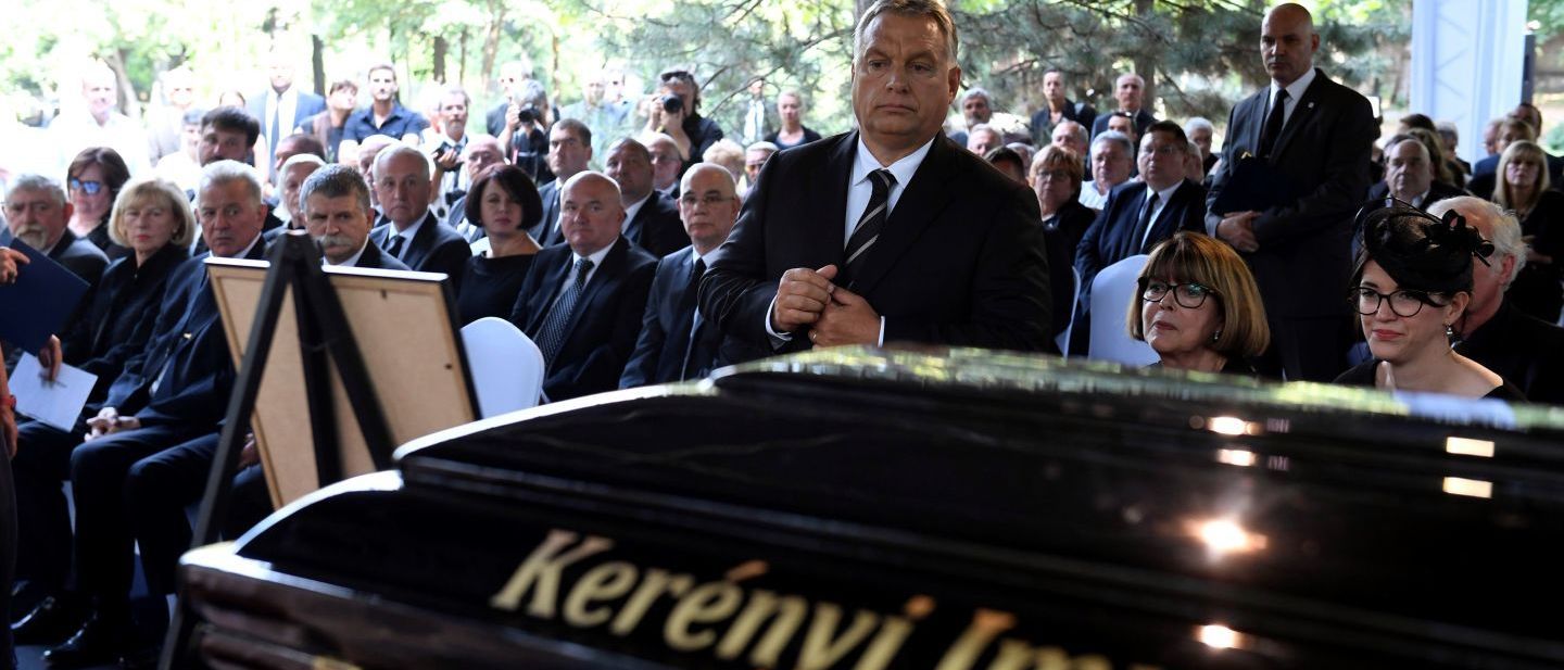 Orbán Viktor Kerényi Imre temetésén